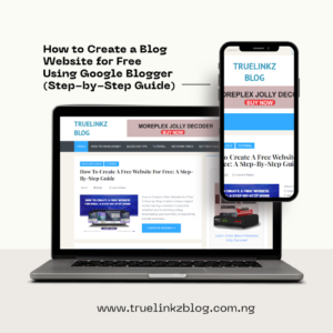How to Create a Blog Website for Free Using Google Blogger (Step-by-Step Guide)
